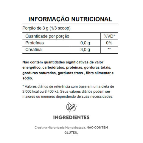 Creatina Premium (300g) - Creapure Puravida