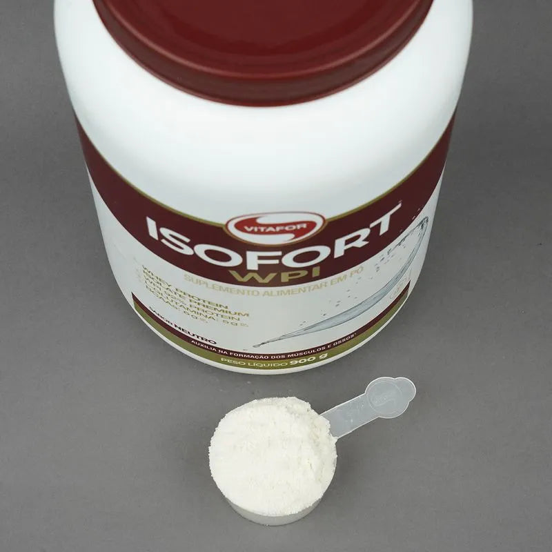 Whey Protein Isolado - Isofort - 900g neutro - Vitafor