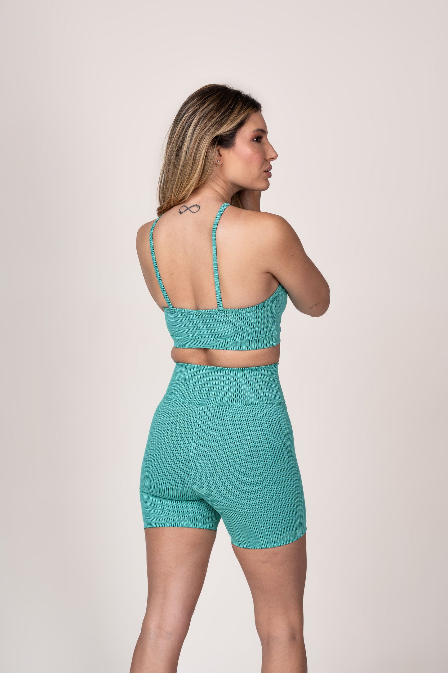 Short e Top Verde Água Gota / A partir