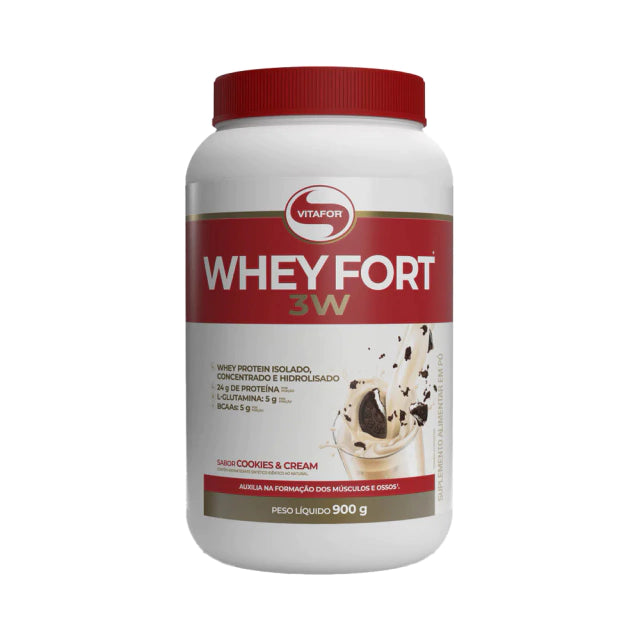 Whey Protein Fort 3W (900g) - Vitafor