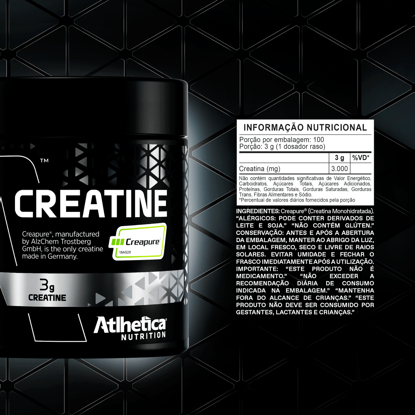 Creatina (300g) - Creapure Atlhetica Nutrition