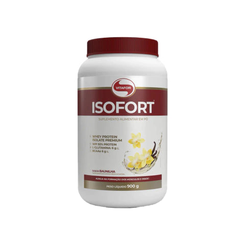 Whey Protein Isolado - Isofort - 900g baunilha - Vitafor