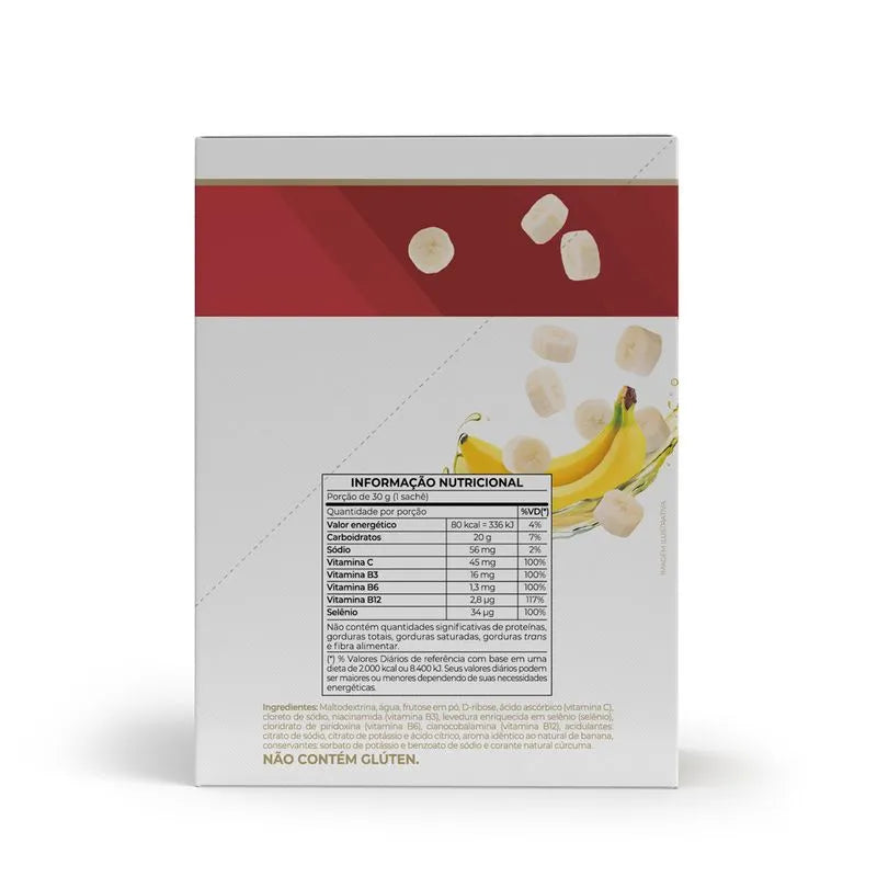 Endurance Energy gel - 12 sachês 30g banana - Vitafor