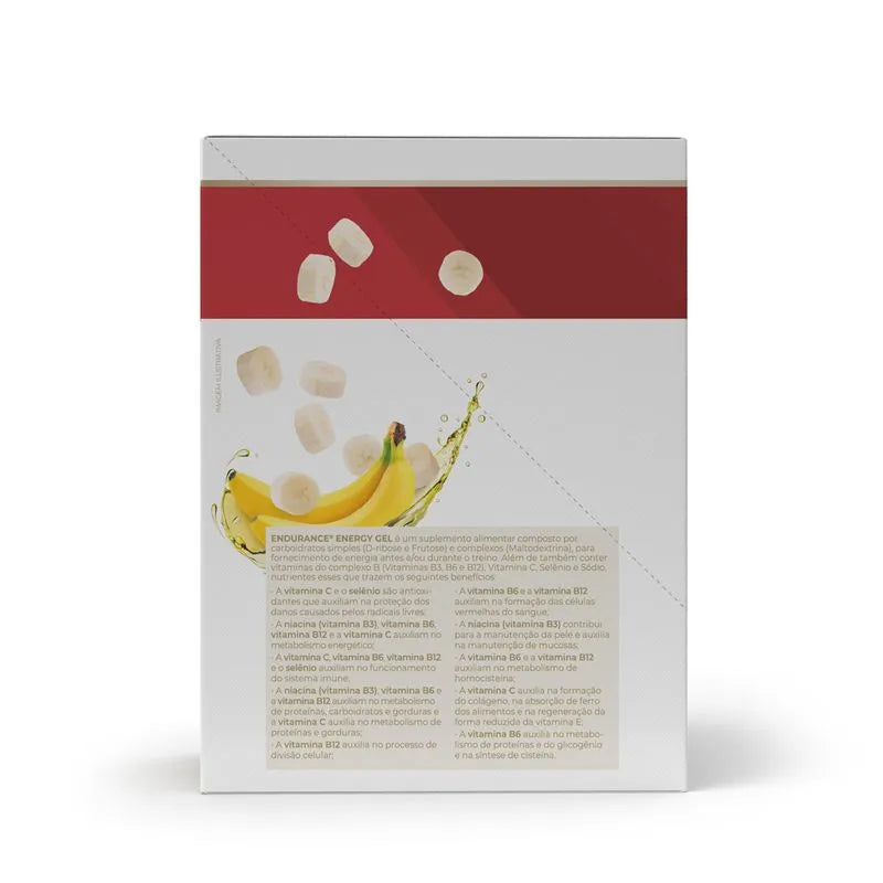 Endurance Energy gel - 12 sachês 30g banana - Vitafor