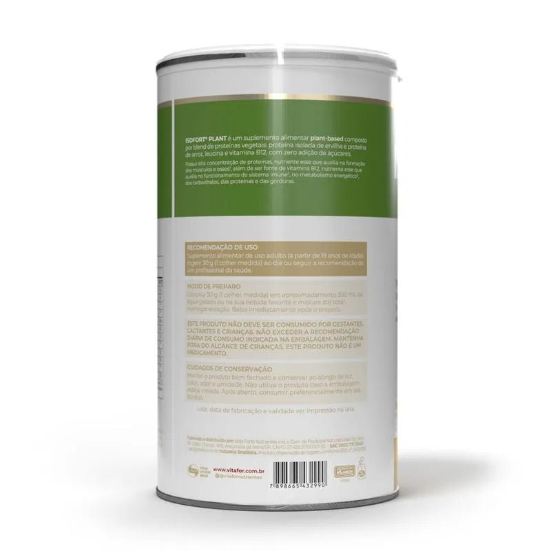Isofort plant - 450g Banana com canela - Vitafor