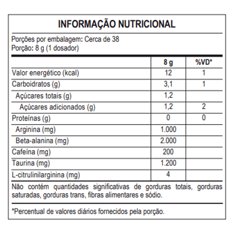 Pre Workout M5 (300g) - Probiótica