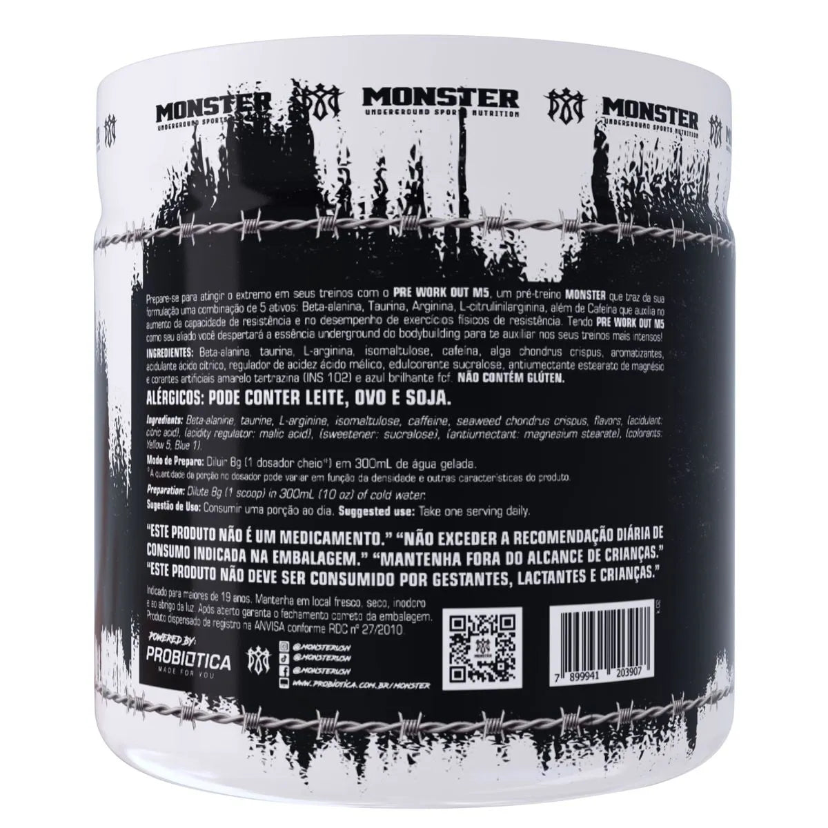 Pre Workout M5 (300g) - Probiótica