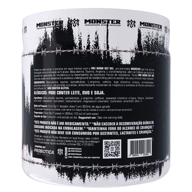 Pre Workout M5 (300g) - Probiótica