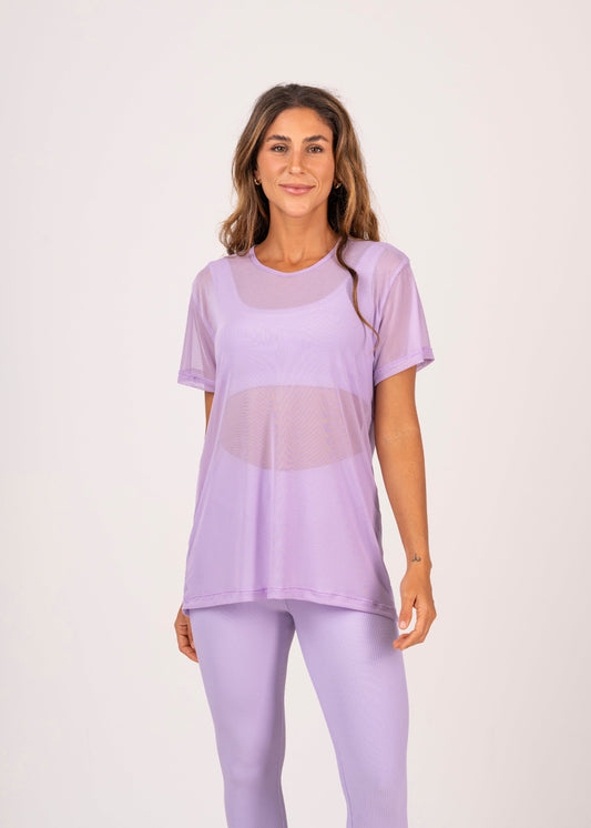 Blusa Tule Lilas