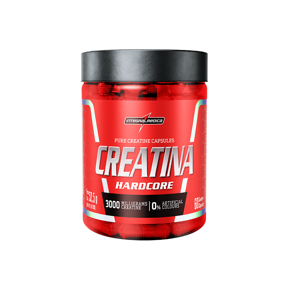 Creatina Hardcore (60 Cápsulas) - Integralmedica