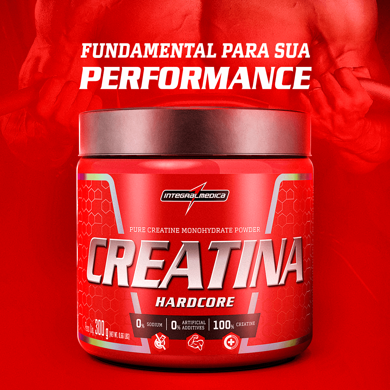 Creatina Hardcore (300g) - Integralmedica