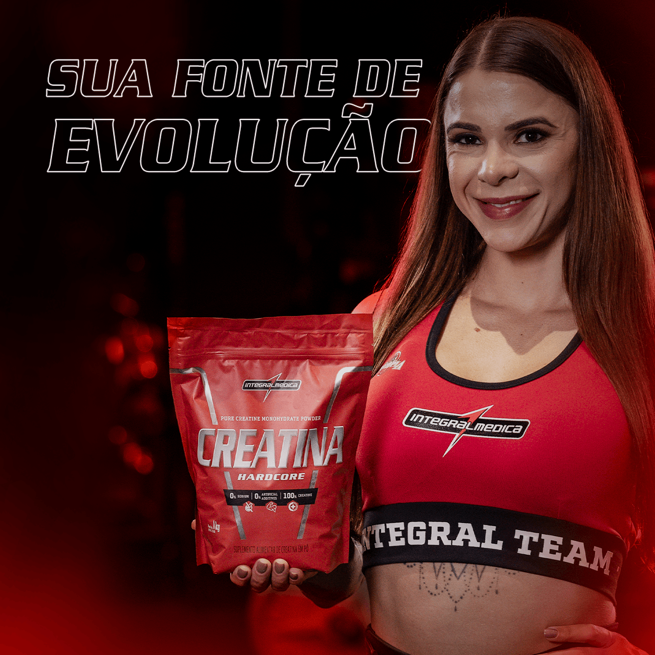 Creatina Hardcore (1kg) - Integralmedica