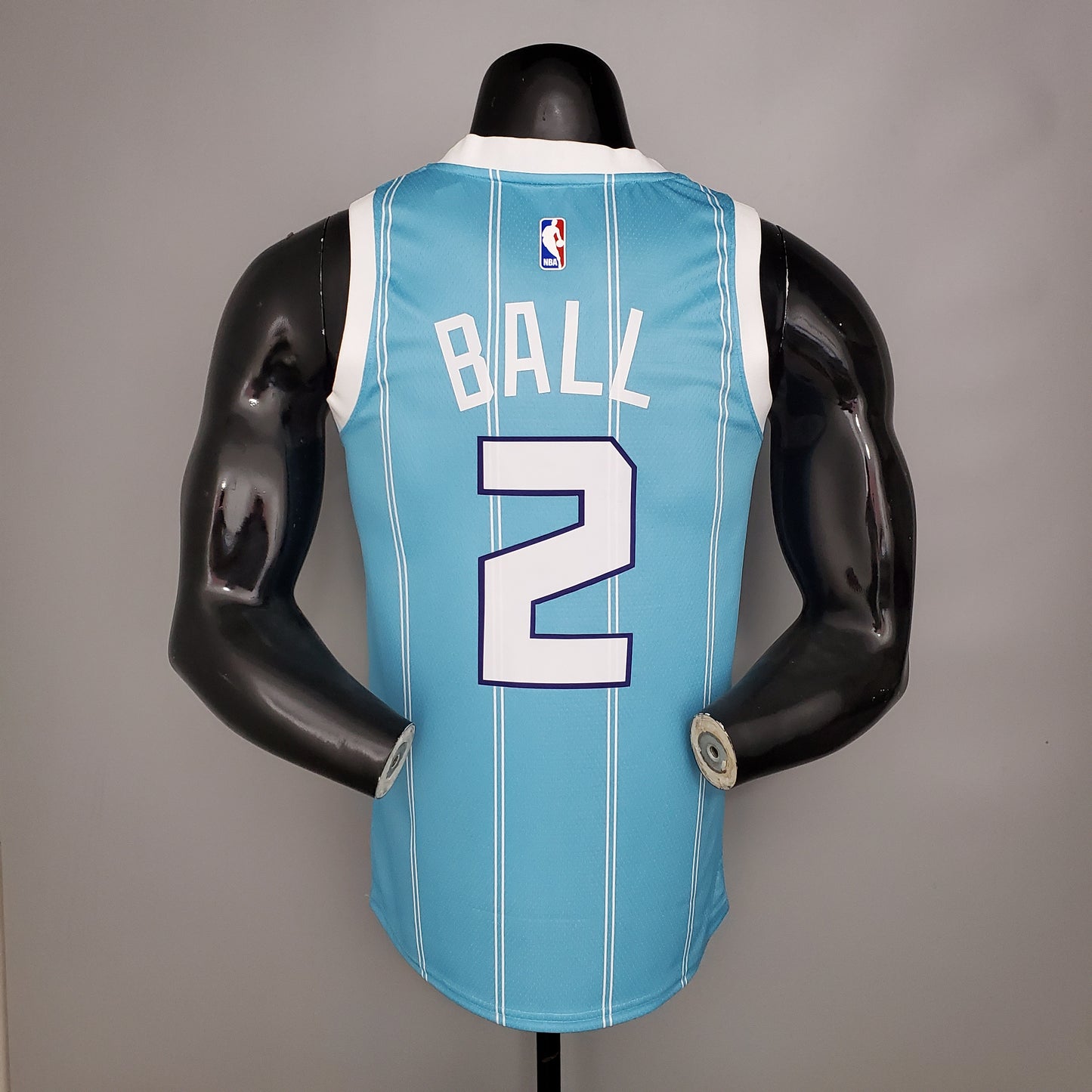 Camisa Regata Basquete NBA New Hornets BALL#2 Blue