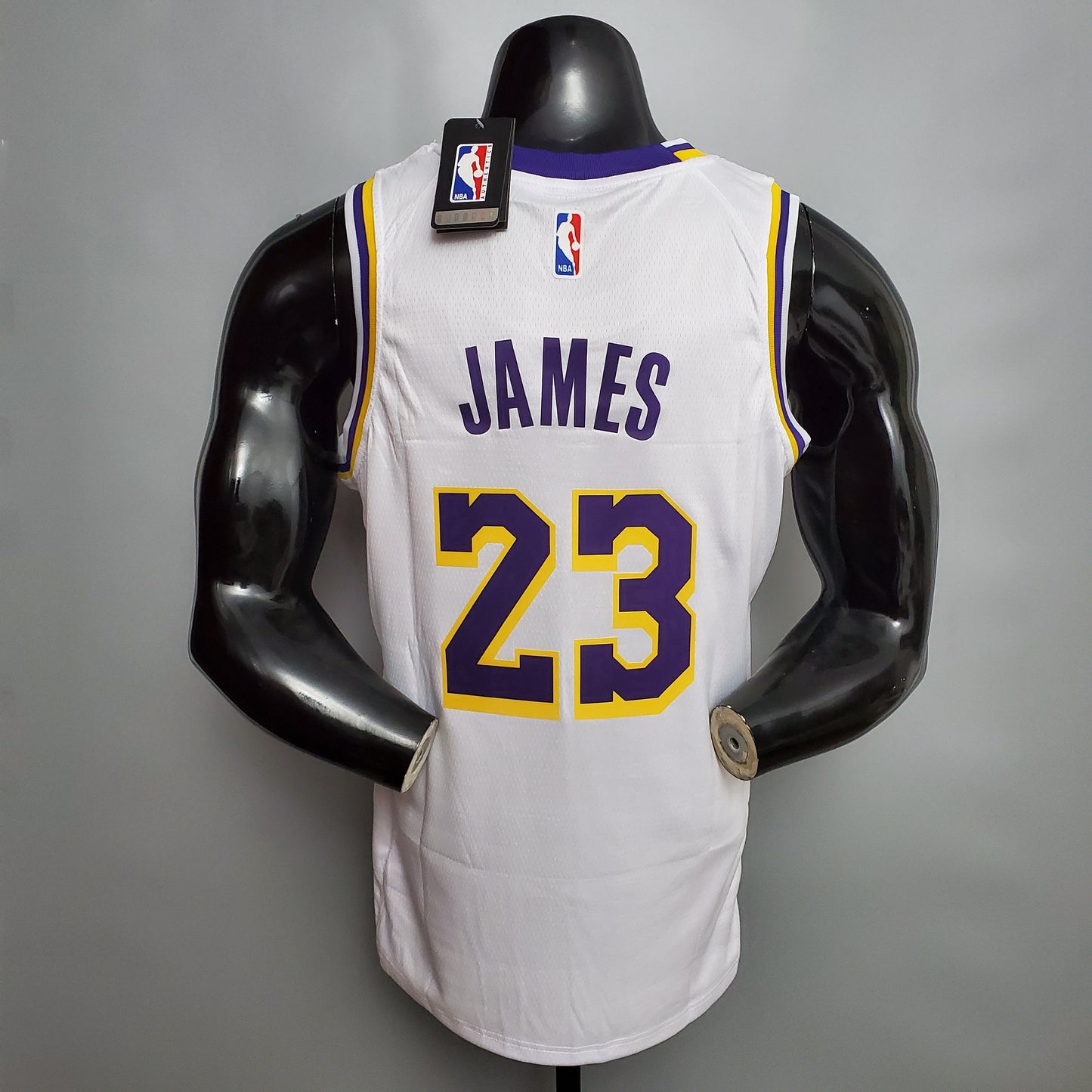 Camisa Regata Basquete NBA James #23 Lakers Round neck white