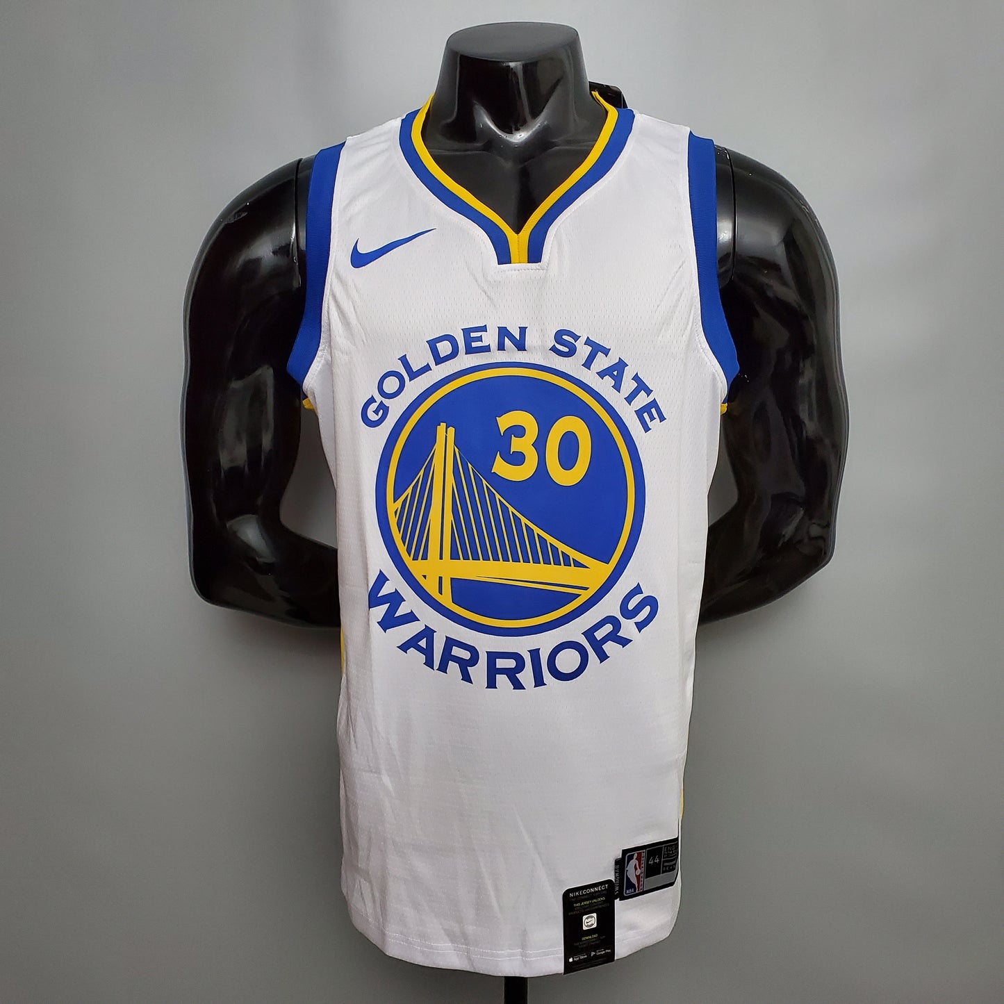 Camisa Regata Basquete NBA Curry #30 Golden State Warriors white NBA jersey