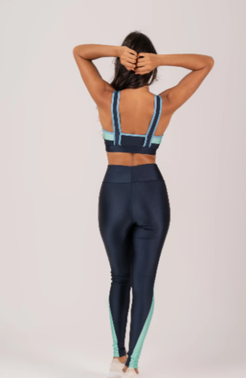 Legging e Top Femini Azul Noturno / A partir