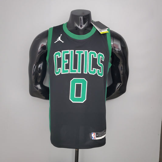 Camisa Regata Basquete NBA TATUM #0 Celtics White Jordan theme black NBA jersey