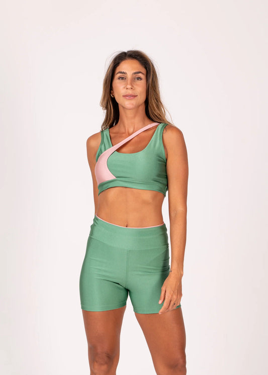 Conjunto Short e Top Premium Verde I A partir de