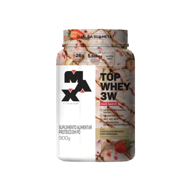 Whey Protein Top Whey 3W + Sabor (900g) - Max Titanium
