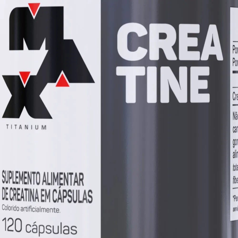 Creatina (120 Cápsulas) - Max Titanium
