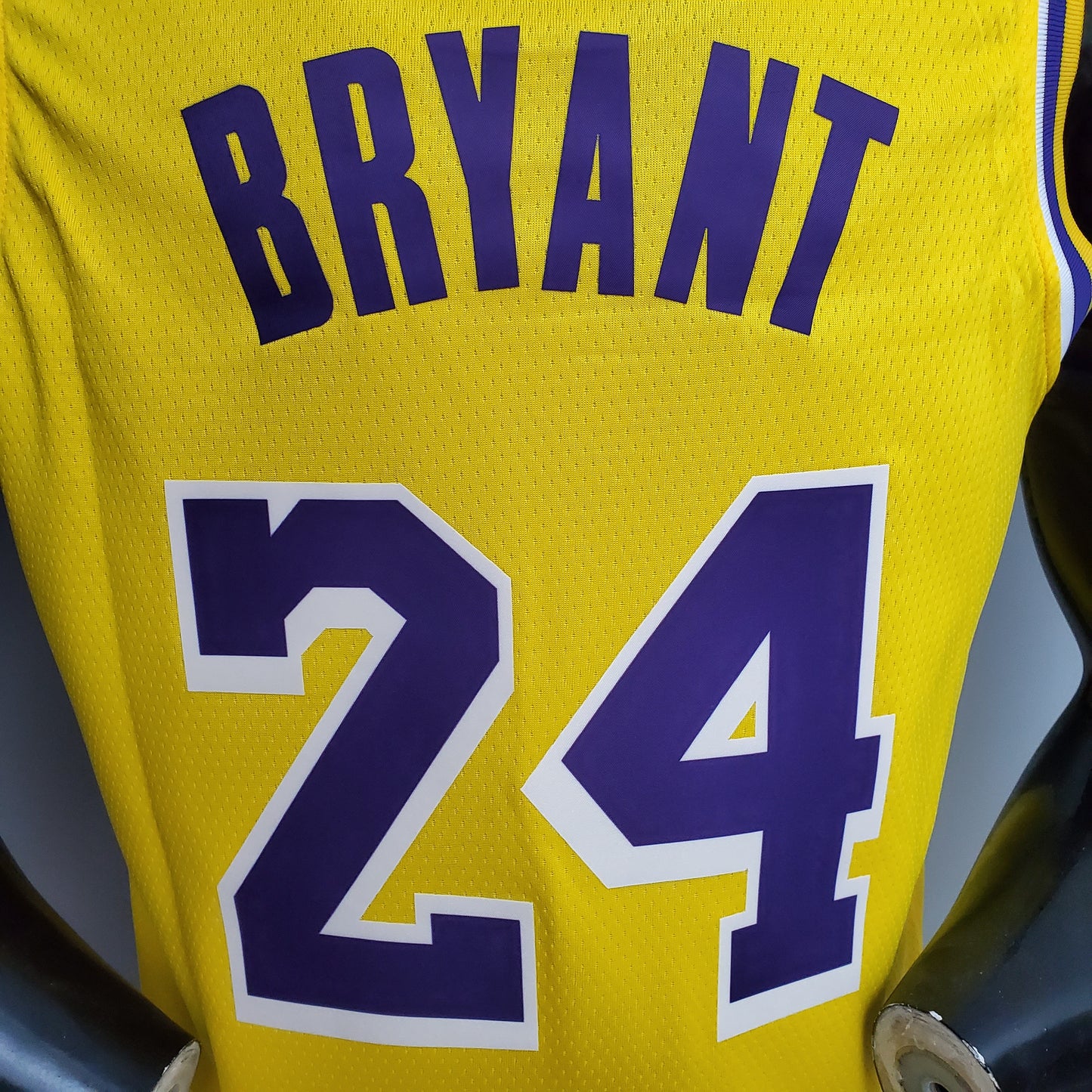 Camisa Regata Basquete NBA Bryant #24 Lakers Round neck yellow