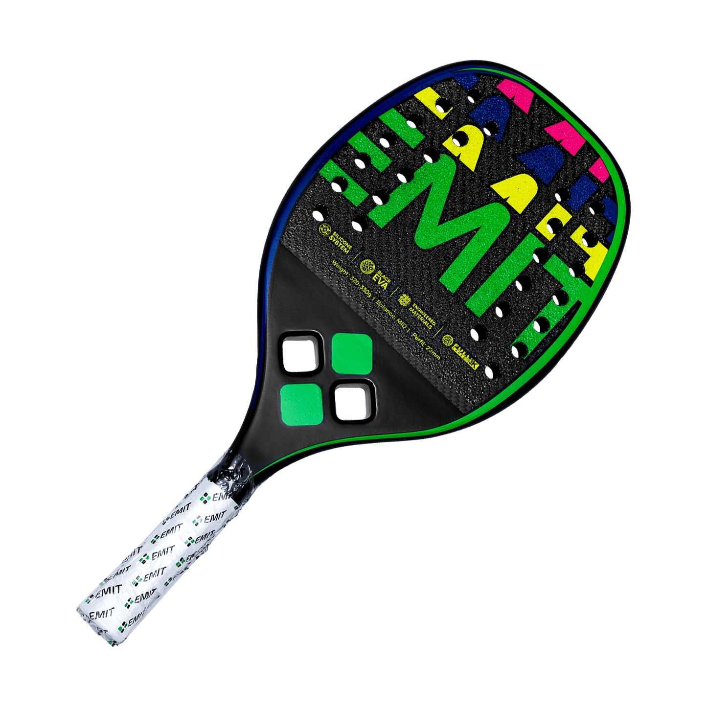 Raquete de beach tennis Hammer (Full Carbon 3k) – azul