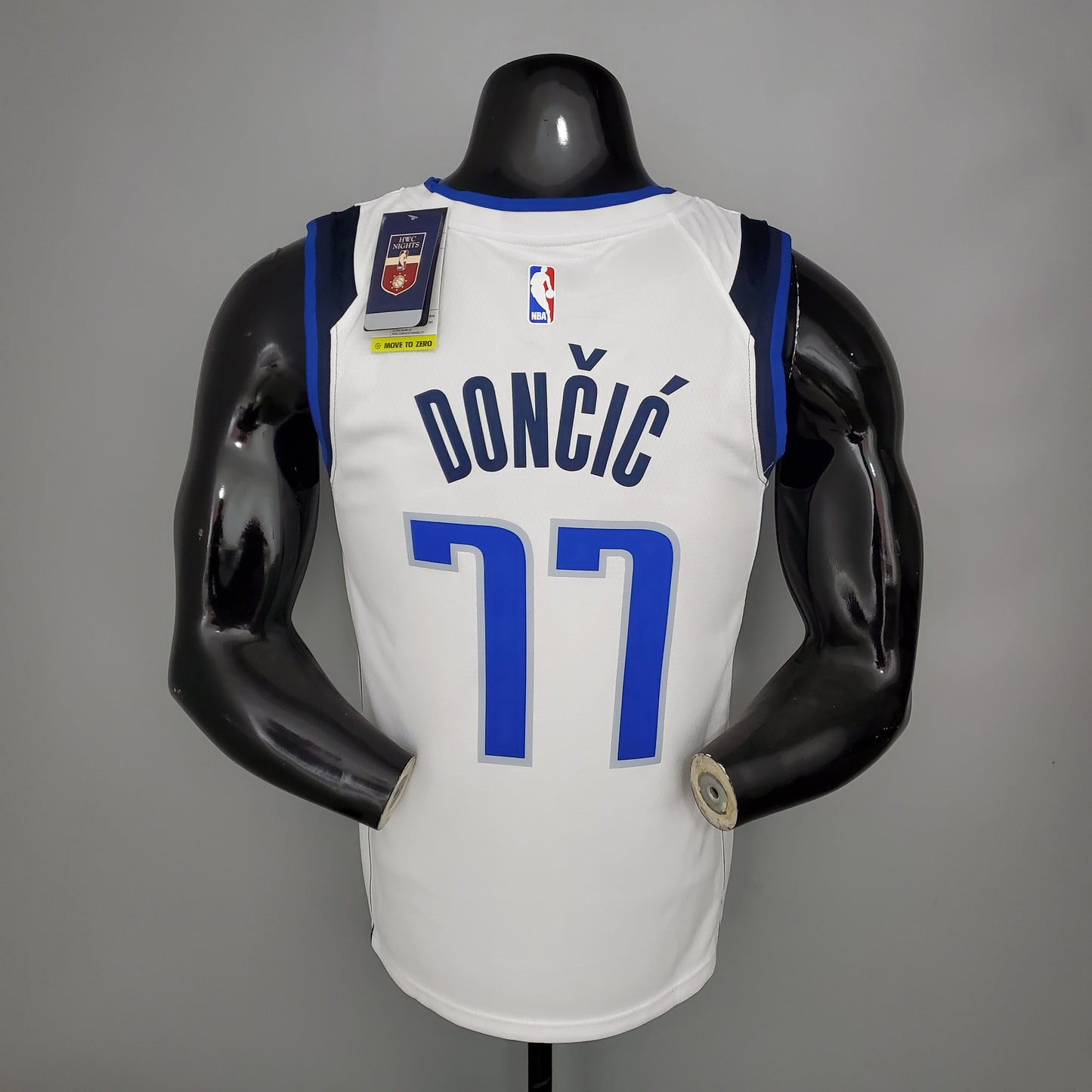 Camisa Regata Basquete NBA Dallas Mavericks DONCIC#77 Lone Ranger home White