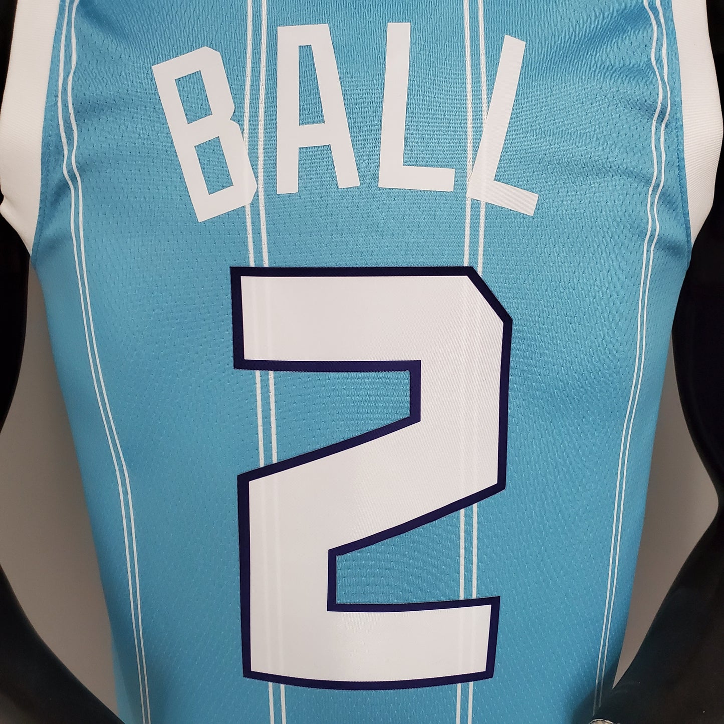 Camisa Regata Basquete NBA New Hornets BALL#2 Blue