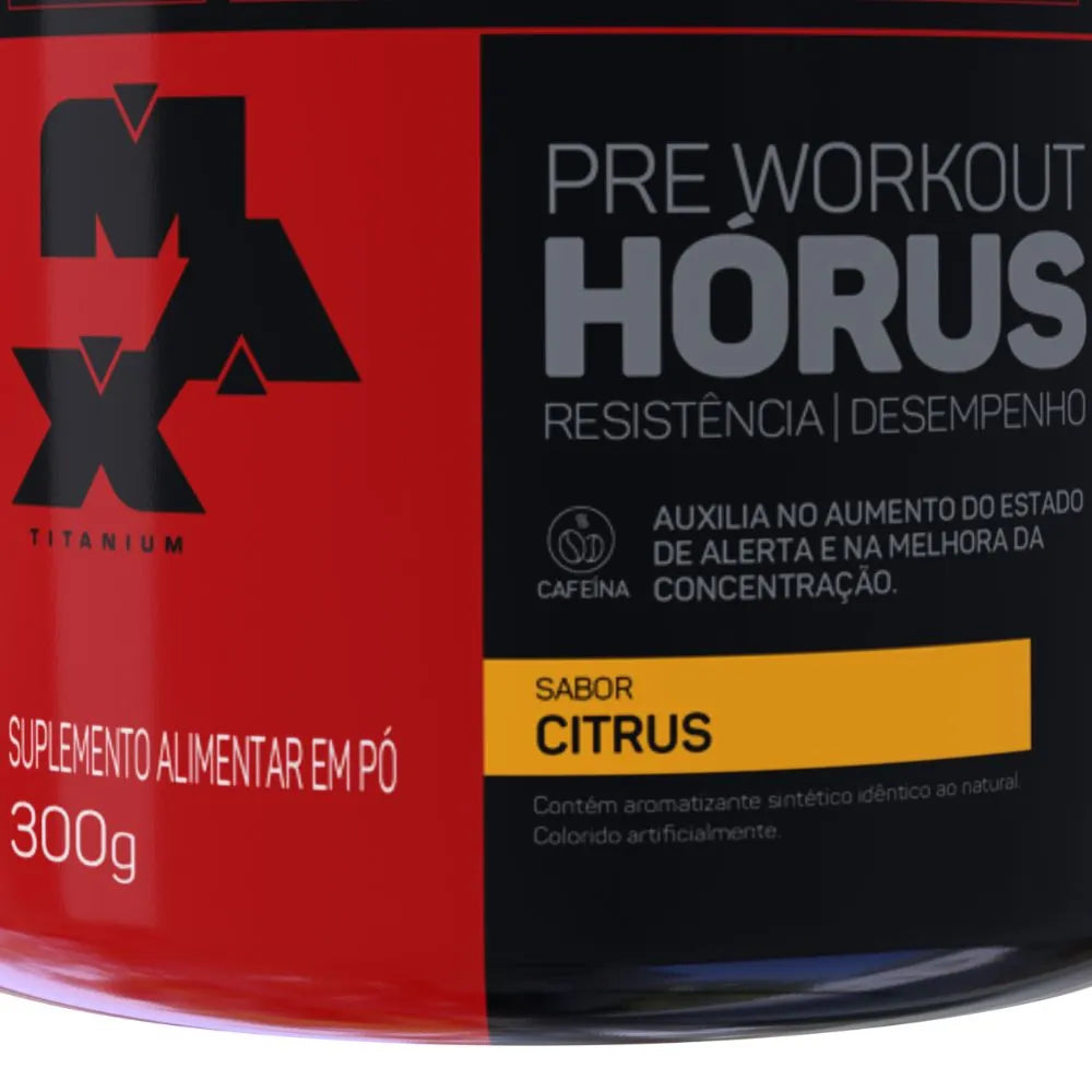 Pre Workout Hórus (300g) - Max Titanium