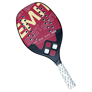 Raquete de beach tennis Skill Vinho – Aramida (K-Tech)